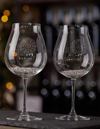 RIEDEL® Etched Burgundy Glass Set