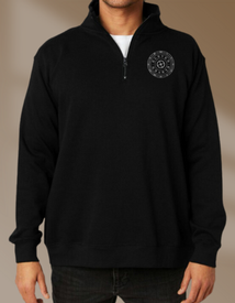 Embroidered Unisex Quarter Zip Sweater