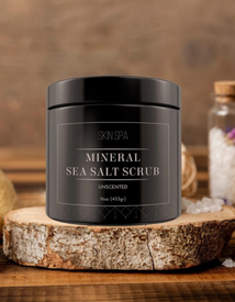 Mineral Sea Salt Scrub - Unscented 16oz